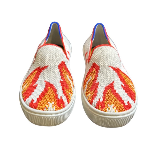 ROTHY's The Kids Sneaker Flames Slip on Flats Shoes Toddler Size 10 Unisex - Picture 3 of 6